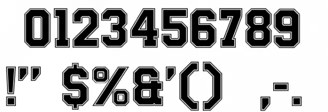 Be True To Your School Regular Font OTHER CHARS