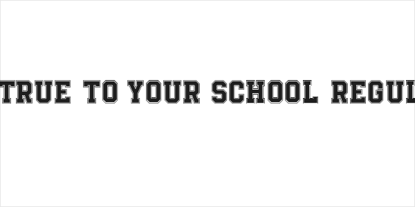 Be True To Your School Regular Logo