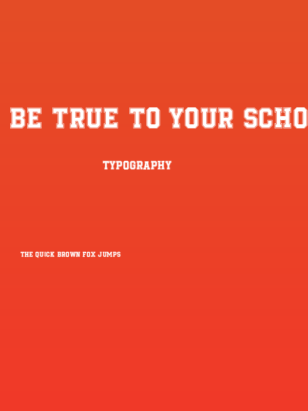 Be True To Your School Regular Poster