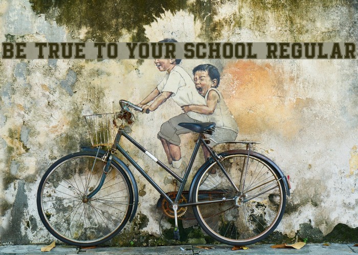 Be True To Your School Regular Font examples