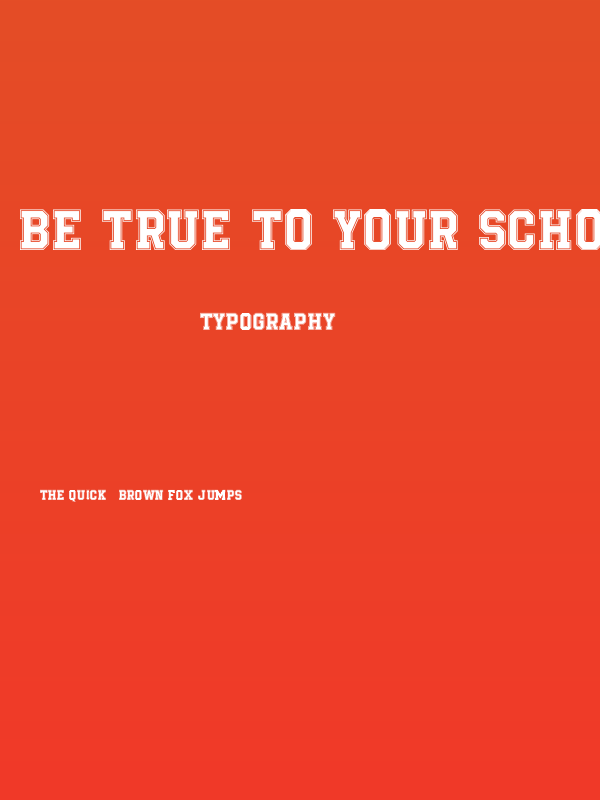 Be True To Your School Regular Poster