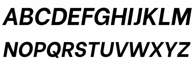 Be Vietnam Bold Italic Font UPPERCASE