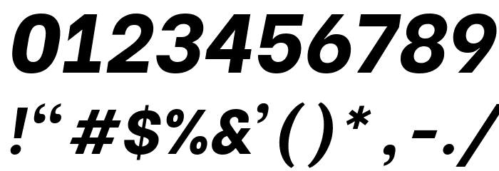 Be Vietnam ExtraBold Italic Font OTHER CHARS