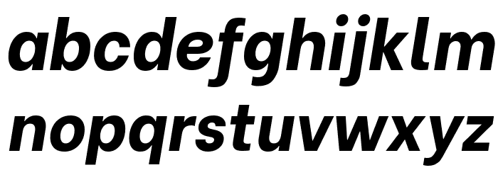 Be Vietnam ExtraBold Italic Font LOWERCASE