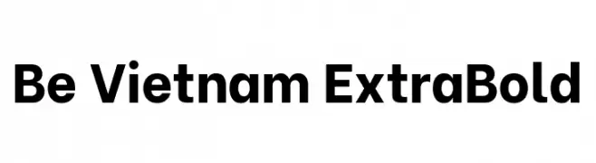 Be Vietnam ExtraBold  Descarca Fonturi Gratis