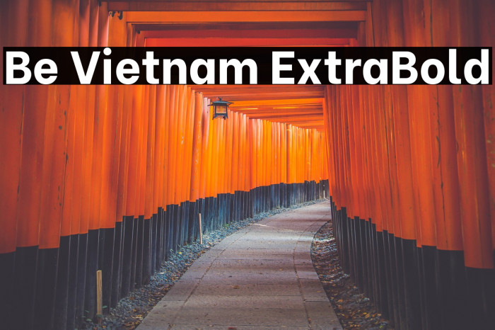 Be Vietnam ExtraBold Font examples