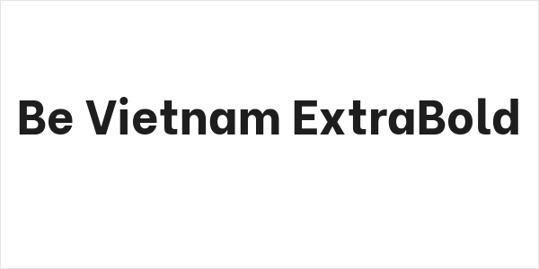 Be Vietnam ExtraBold Logo