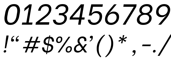 Be Vietnam Italic Font OTHER CHARS