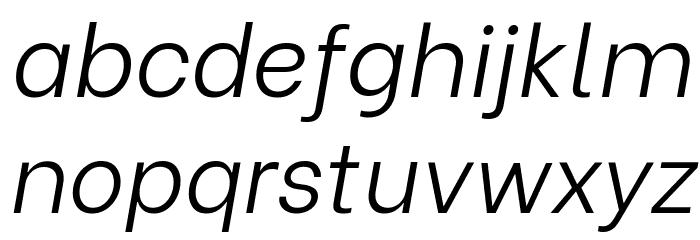 Be Vietnam Light Italic Font LOWERCASE