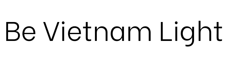 Be Vietnam Light  Frei Schriftart Herunterladen