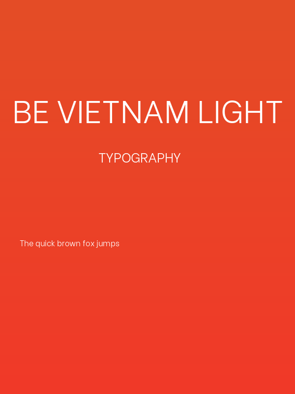 Be Vietnam Light Poster