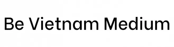 Be Vietnam Medium  Free Fonts Download