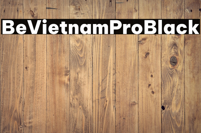 Be Vietnam Pro Black Example 1