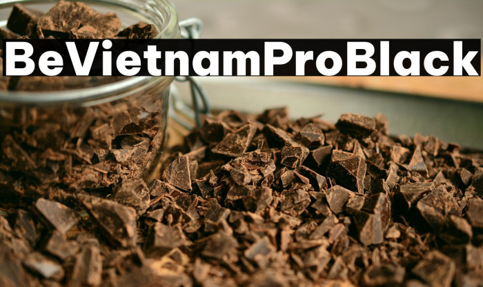 Be Vietnam Pro Black Example 3