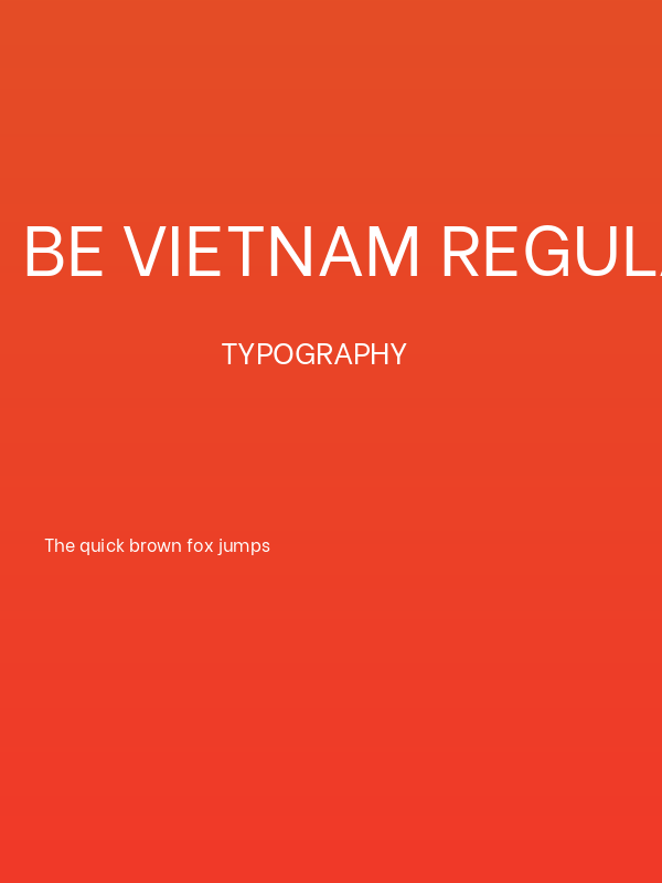 Be Vietnam Regular Poster