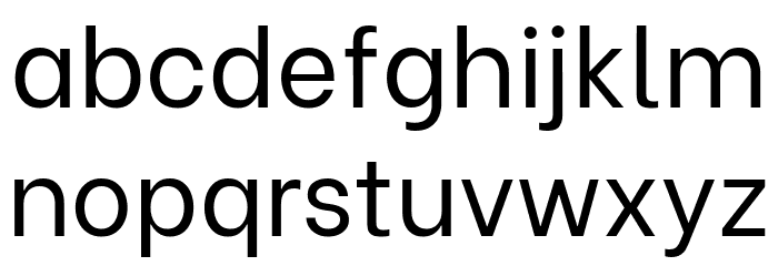 Be Vietnam Regular Font LOWERCASE
