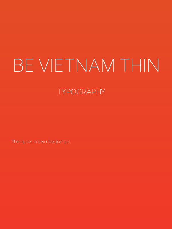 Be Vietnam Thin Poster