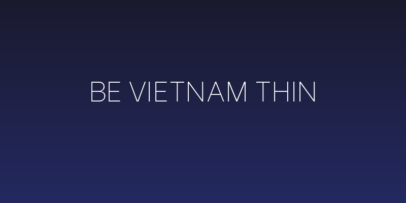 Be Vietnam Thin Social Header