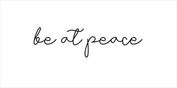 Be at peace Logo