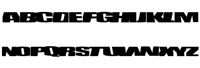 BeBop Font LOWERCASE