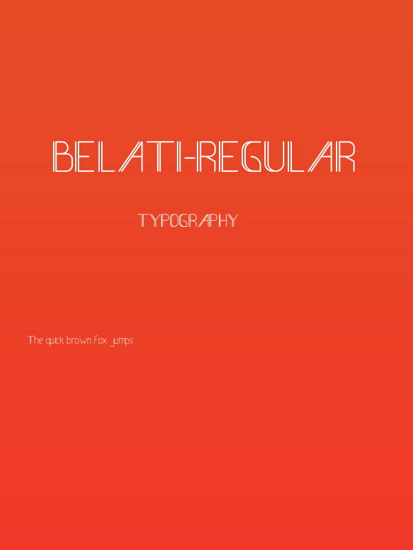 BeLati-Regular Poster