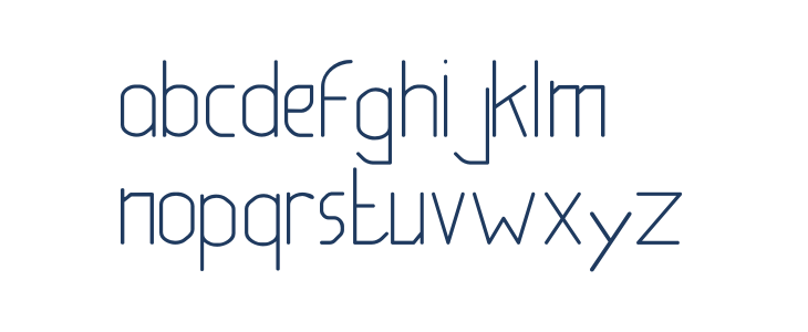 BeLati-Regular Lowercase