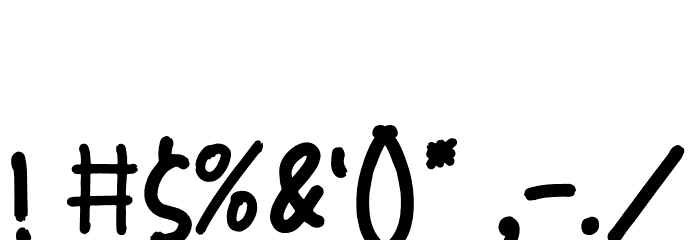BeSeriousDEMO Font OTHER CHARS