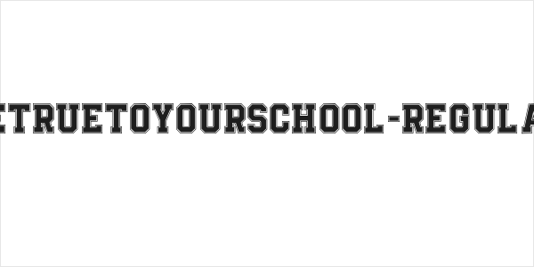BeTrueToYourSchool-Regular Logo