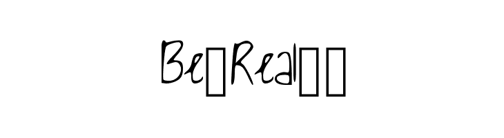 Be_Real__  Frei Schriftart Herunterladen