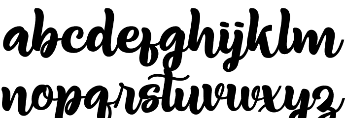 Beabella Font LOWERCASE
