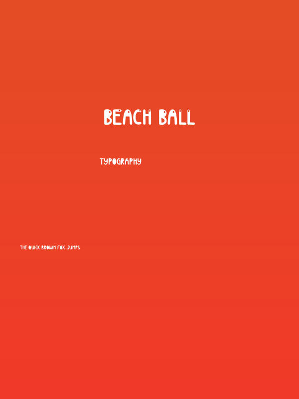 Beach Ball Poster