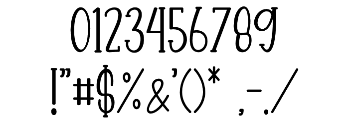 Beach Charm Font OTHER CHARS