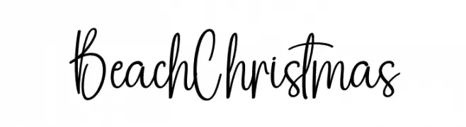 Beach Christmas Скачать бесплатные шрифты