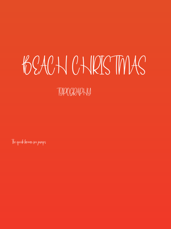Beach Christmas Poster