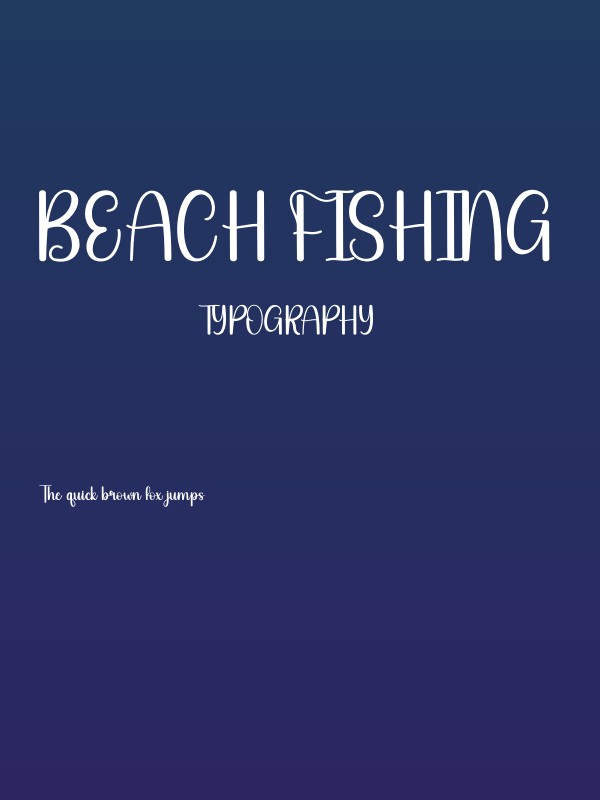 Beach Fishing Poster