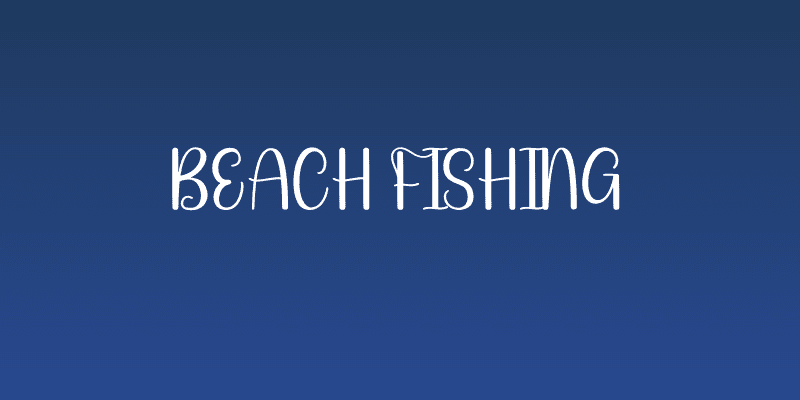 Beach Fishing Social Header