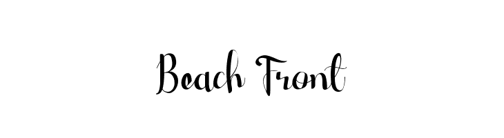 Beach Front  नि: शुल्क फ़ॉन्ट्स डाउनलोड