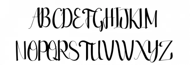 Beach Front Schriftart Groß
