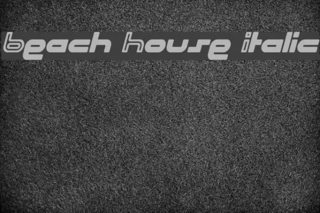 Beach House Italic Font examples