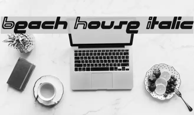Beach House Italic Font examples
