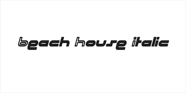 Beach House Italic Logo