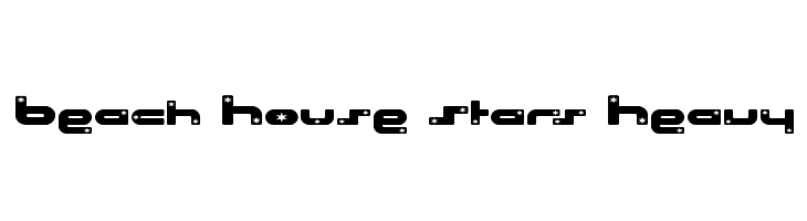 Beach House Stars Heavy  font caratteri gratis