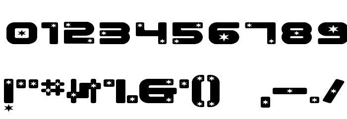 Beach House Stars Heavy Font OTHER CHARS