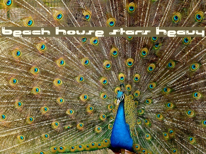 Beach House Stars Heavy Font examples