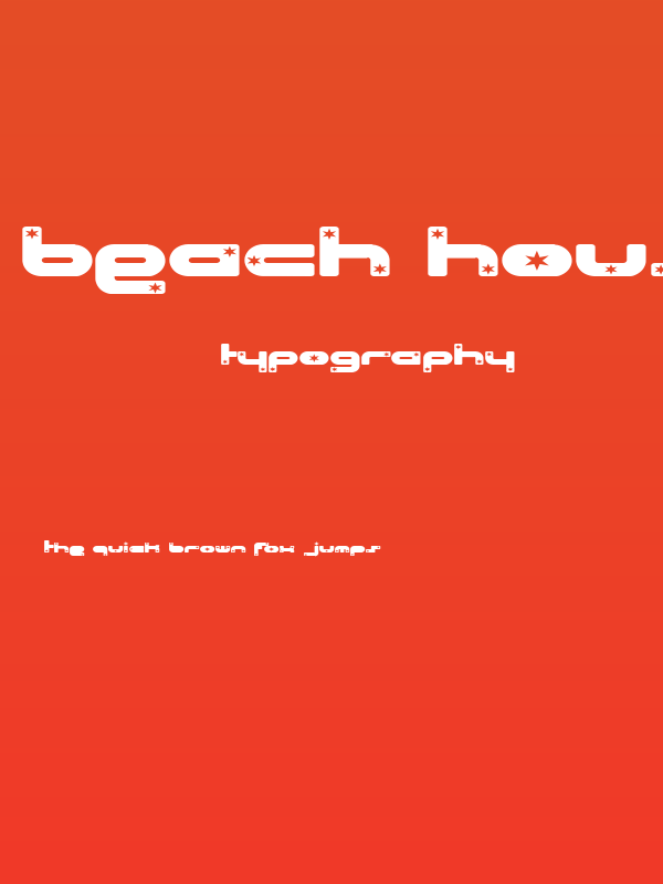Beach House Stars Heavy Poster