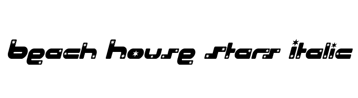 Beach House Stars Italic  नि: शुल्क फ़ॉन्ट्स डाउनलोड
