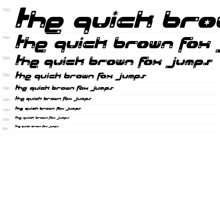 Beach House Stars Italic Waterfall