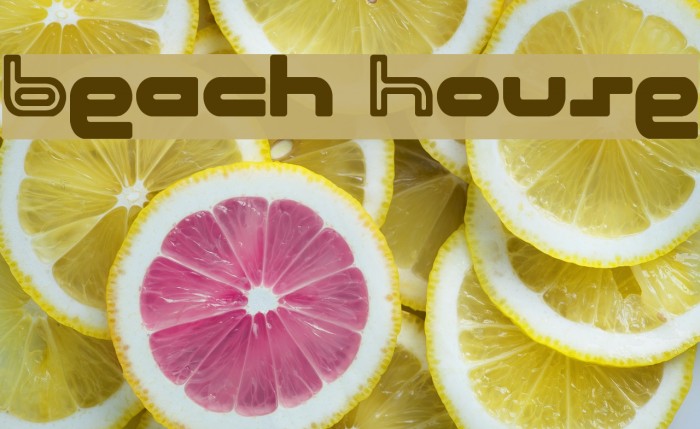 Beach House Font examples