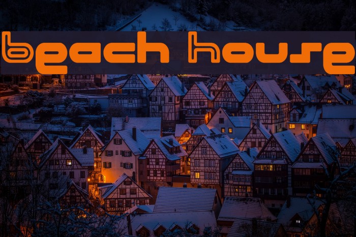 Beach House Font examples