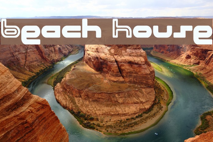 Beach House Font examples